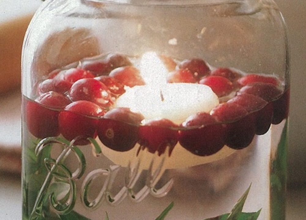 Cranberry Heart Jar