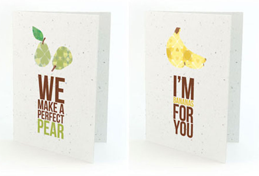 Plantable Valentine's Day Cards on Paper Crave