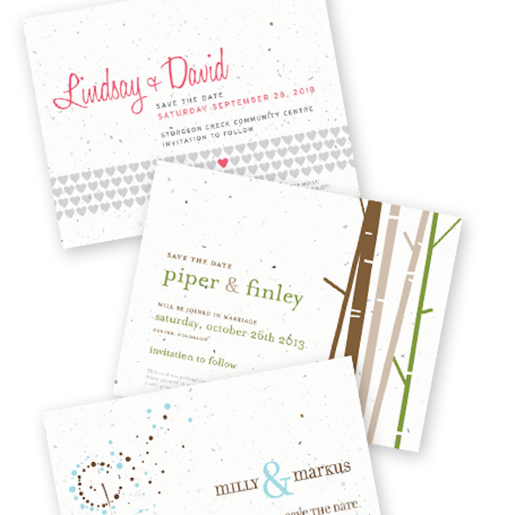 New Plantable Save the Date and Menu Cards