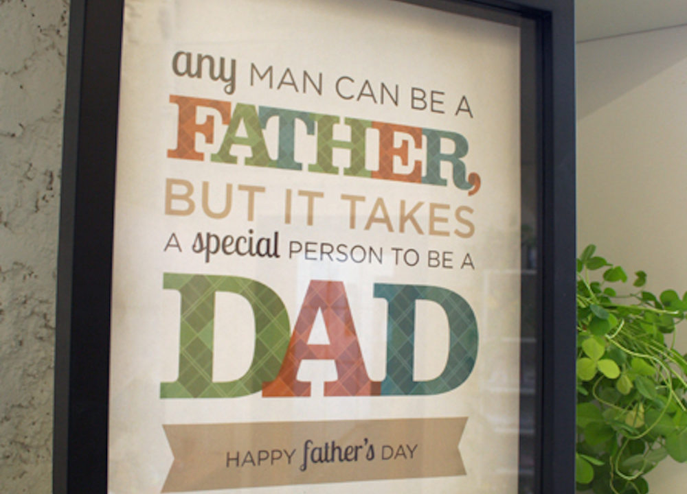 Free Printable Wall Art for Father's Day