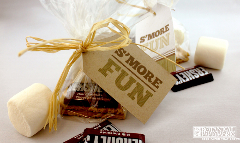 {free printables} S'more Favors + a Rustic Chic Real Wedding