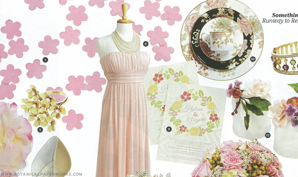 Floral Wedding Stationery Blooming on the Pages of Weddingbells Magazine