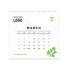 Herb seed paper calendar page - March