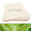 This eco-friendly 8.5 x 11 Cream Lettuce Plantable Seed Paper is infused with NON-GMO seeds.