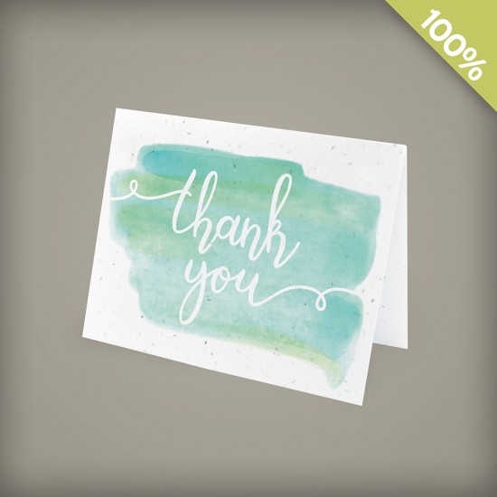 Watercolor Plantable Business Thank You Cards
