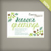 Created with 100% eco-friendly materials, the Season's Greenings Corporate Holiday Party Invitations are embedded with NON-GMO seeds that grow wildflowers when planted.