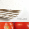Each handmade sheet of 11 x 17 White Tomato Plantable Seed Paper is infused with NON-GMO seeds.