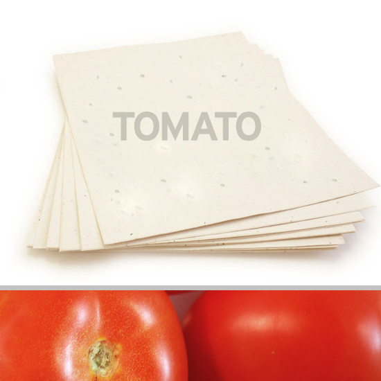 Plant this 8.5 x 11 Cream Tomato Plantable Seed Paper to grow bright, plump tomatoes.
