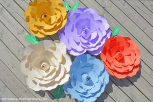 Eco-friendly Giant Seed Paper Flowers