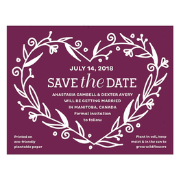 Vintage save the date cards