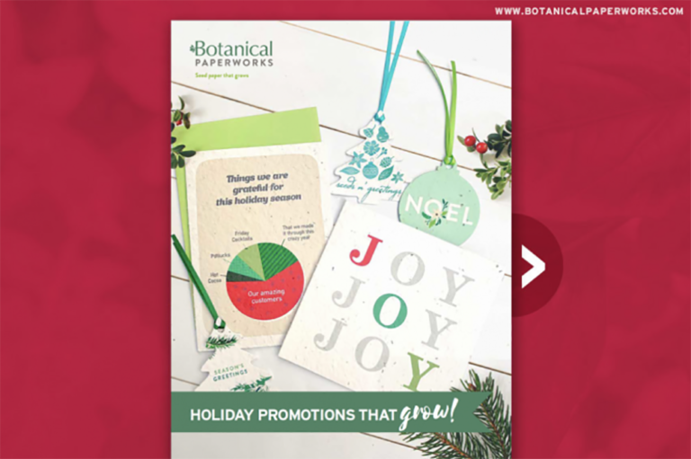 Botanical PaperWorks Holiday Promotions Idea Book Color