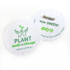 Get your message out there in an eco-friendly way with these button badges that are made with seed paper.