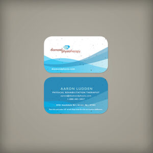 You'll make a great first impression with these Abstract Curves Seed Paper Business Cards that grow!