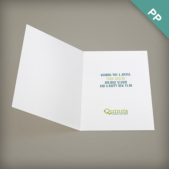 These seed paper corporate holiday cards are the perfect way to wish clients and colleagues a GREEN Christmas.