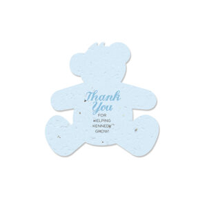 Recipients can take these Plantable Teddy Baby Shower Favors home to plant in celebration of the new life without leaving any waste behind!