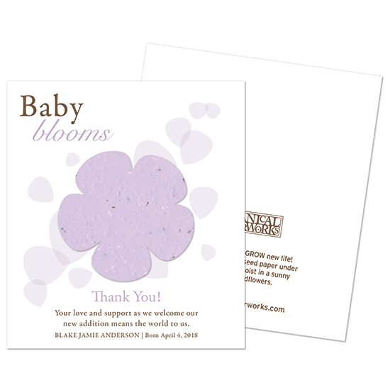 Everyone will love these Classic Baby Blooms Plantable Baby Shower Favors that they can plant to grow REAL wildflowers in celebration.