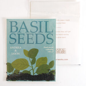 Grow fresh and fragrant basil with these Grow Together Basil Seed Packet Wedding Favors.