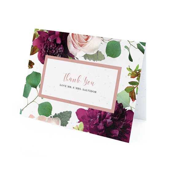 These Beautiful Blooms Plantable Thank You Cards that grow wildflowers are such a special way to show your gratitude to your friends and family who supported you.