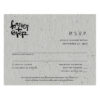 These Brush Script Plantable Reply Cards cards are a beautiful, eco-friendly way to gather your wedding replies.