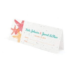 Plantable starfish place cards