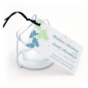 plantable modern orchid favor tags