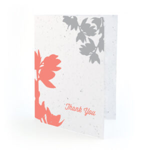 plantable modern orchid thank you cards