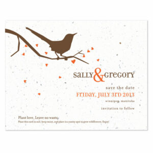 Song Plantable Save the Date Cards