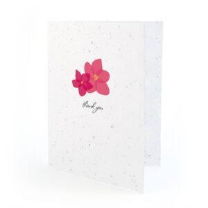 Fresh Flowers Plantable Thank You Cards: Modern Duo