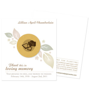 Photographer Memorial Cards