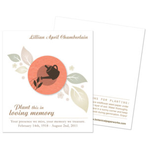 Gardener Memorial Cards