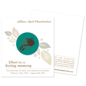 Gardener Memorial Cards