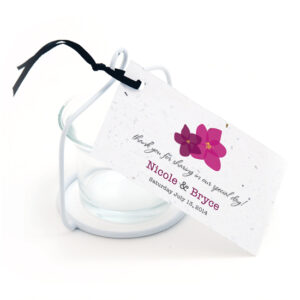 Fresh Flowers Plantable Favor Tags: Modern Duo