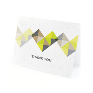 Geometric Seed Thank You Cards