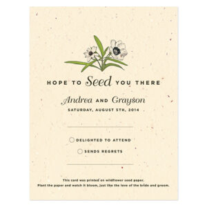 Love Grows Seed Reply Cards