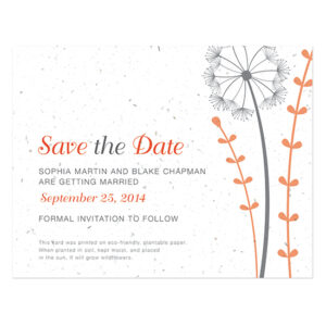 Dandelion Save The Date Cards