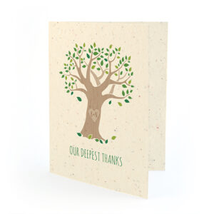 Rustic Tree Thank You Cards