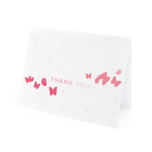 Ombre Butterfly Thank You Cards