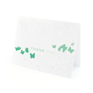 Ombre Butterfly Thank You Cards