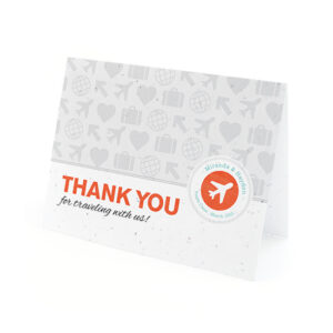 Boarding Pass Plantable Thank You Cards