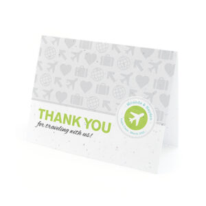 Boarding Pass Plantable Thank You Cards