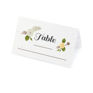 Floral Woodland Plantable Place Cards
