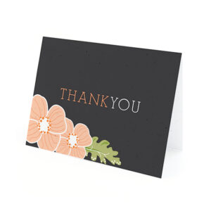 Ornate Floral Plantable Thank You Cards