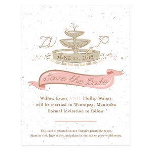 Park Birds Plantable Save The Date Cards