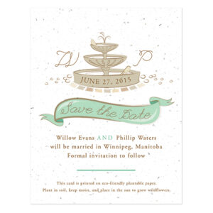 Park Birds Plantable Save The Date Cards