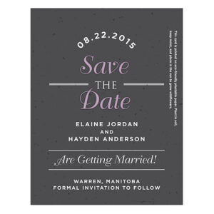 Sweet Vintage Plantable Save The Date Cards