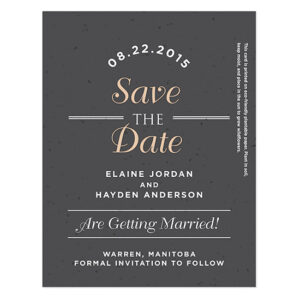 Sweet Vintage Plantable Save The Date Cards