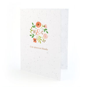 Painterly Florals Plantable Thank You Cards