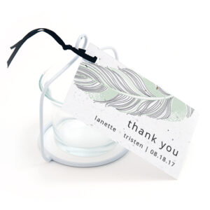 Feather Plantable Favor Tags