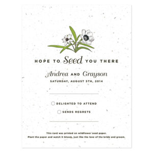 Love Grows Seed Reply Cards