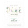 Floral Letters Save The Date Cards